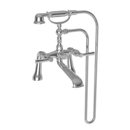 NEWPORT BRASS Exposed Tub and Hand Shower Set, Uncoated Polished Brass (Living, non-returnable), Wall 910-4283/03N